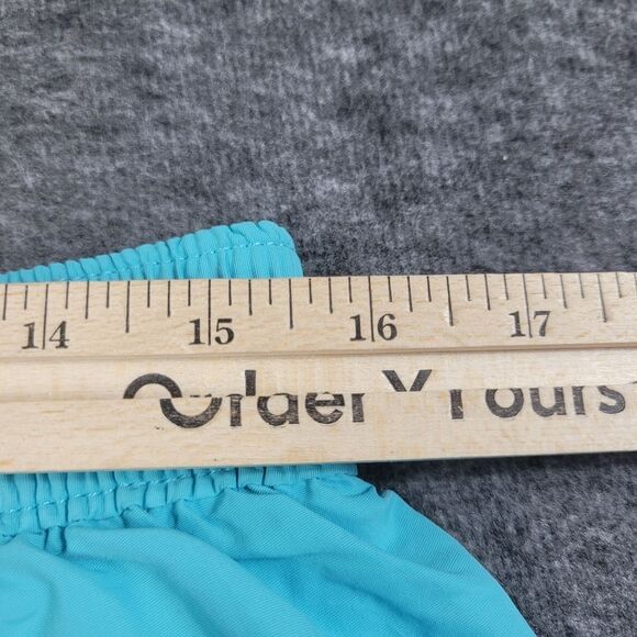 Polo Ralph Lauren Blue Yellow Pony Swim Trunks Mens Size XL Short - Picture 5 of 10